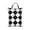 1 PC, variant on Marble Check Diagonal Black White Travel Dirty Laundry Bag 2PCS , Portable Hanging Storage Bag for Gym Camping Beach Business Trips