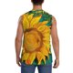 thumbnail image 4 of Balery Vibrant Sunflower Painting Camisetas sin mangas para hombre, absorbe la humedad y protege contra el mal olor.-3X-Large, 4 of 7
