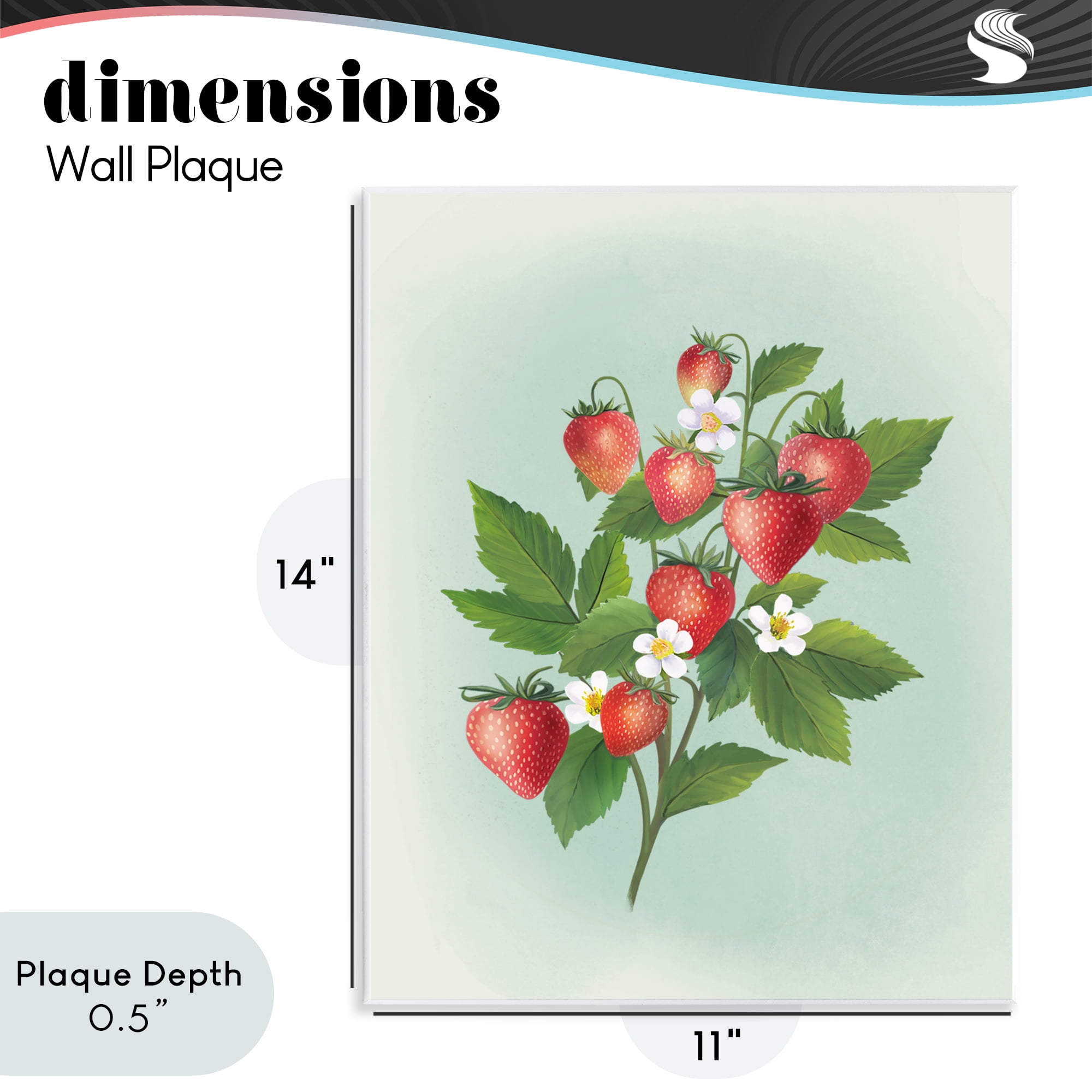 Stupell Industries Vintage Strawberry Bundle Wall Plaque Art, design by Diane Neukirch