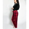 thumbnail image 4 of Muk Luks Women's Silky Velour Pajama Set, Black/Buffalo, P/XS, 4 of 4