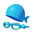 thumbnail image 4 of Gafas de natación ajustables para el gorro, gafas de natación para niños, regalo para niños Azul, 4 of 8