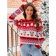 thumbnail image 2 of Suéter navideño nuevo 2024, suéter feo para mujer, jersey de alce dulce, jersey de otoño e invierno, varios estilos informales 39938, 2 of 5