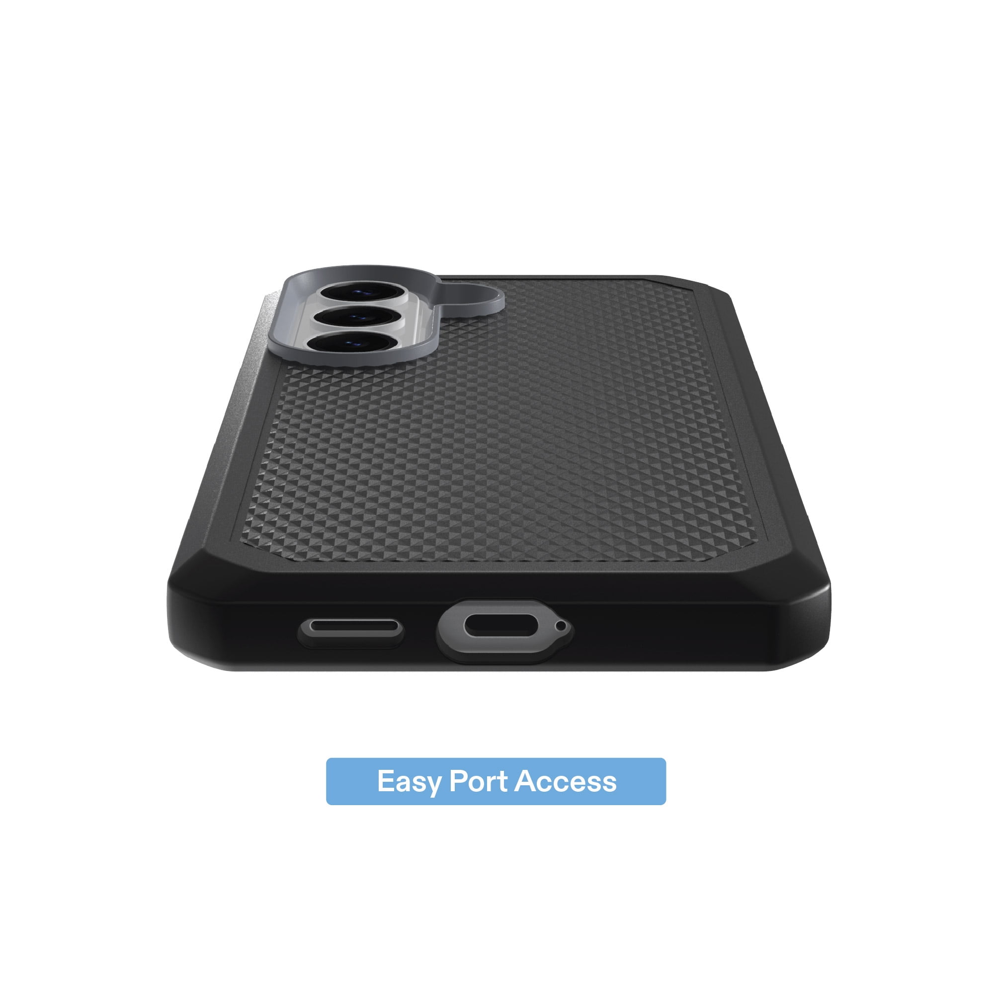 onn Magnetic Compatible Dual-Layer Phone Case for Samsung Galaxy S26 - Black