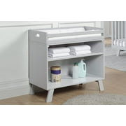 Suite Bebe Livia Multi Purpose Free Standing Changing Table with Removable Tray - Gray/Gray