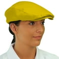 thumbnail image 3 of Flat Newsboy Traditional Golf Cap: 'Par 3' - Mens - Solid - Yellow - Microfiber, 3 of 4