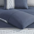 thumbnail image 4 of Ergode 8 Piece Embroidered Comforter Set - King Size, Navy, Hotel Style, Embroidered Border, Hypoallergenic, Machine Washable, 4 of 5