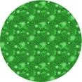 thumbnail image 1 of Ahgly Company Machine Washable Indoor Round Transitional Green Area Rugs, 5' Round, 1 of 7