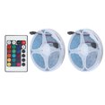 thumbnail image 3 of Peahefy LED Tape Light,Flexible Tape Lights,IP65 Waterproof RGB Strip Light Color Changing 600LED Light Dimmable For Outdoor Decor US 100‑240V, 3 of 8