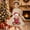 Khaki, variant on Girls Christmas Long Sleeve Dress, Kids Cute Christmas Funny Print A-Line Swing Dress, Fall Winter Holiday Party Casual Princess Dress for Little Girls(Red1,3-4 Years)
