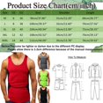 thumbnail image 4 of Men Spring Summer Training Sports Sleeveless Top Color Maching Tank Top Fitness Tight Fitting Muscle Vest Running Workout Tee, 4 of 7