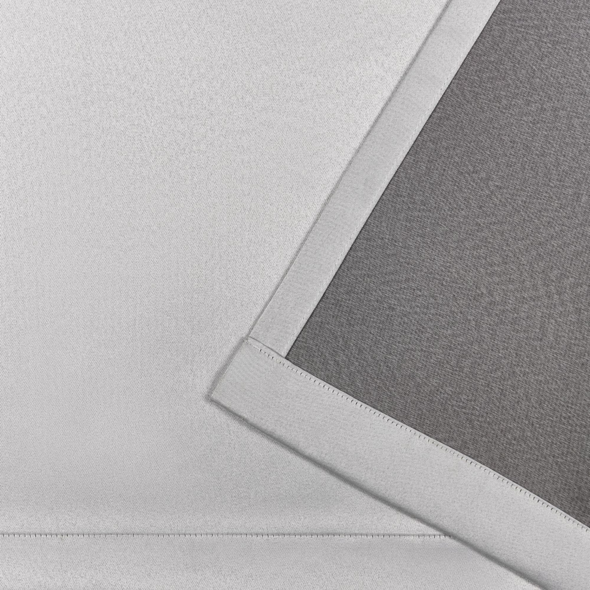 Exclusive Home Bliss Room Darkening Room Blackout HIdden Tab Top Curtain Panels, 54"x96", Silver, Set of 2