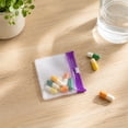 thumbnail image 2 of Guodhu Sealing Zipper Bags Travel Organizer Pouch Reusable Clear Waterproof Mini Small Storage for Vitamins Daily Supplements, 2 of 8