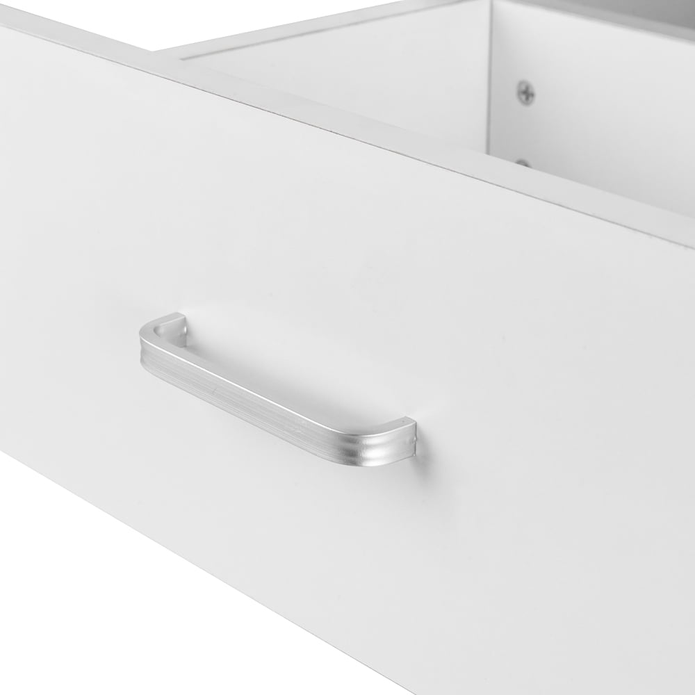 Lowestbest Nightstand Set of 2, Living Room Locker, End Table, Drawer Nightstand, Bedside Table for Bedroom, Storage Shelves and Drawer, White Lowestbest Nightstand Set of 2, Living Room Locker, End Table, Drawer Nightstand, Bedside Table for Bedroom, Storage Shelves and Drawer, White