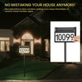 thumbnail image 3 of Solar Address Signs for Yard, Solar Powered House Numbers for Outside Light Up with 3-Color in 1, IP65 Waterproof LED Illuminated Plaques In Ground for Patio, Garden, 3 of 9