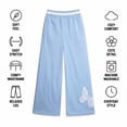thumbnail image 4 of Forever 21 Girls Sweatpants Cotton Blend Fleece Wide Leg Baggy Pants with Pockets and Elastic Waistband, 4 of 7