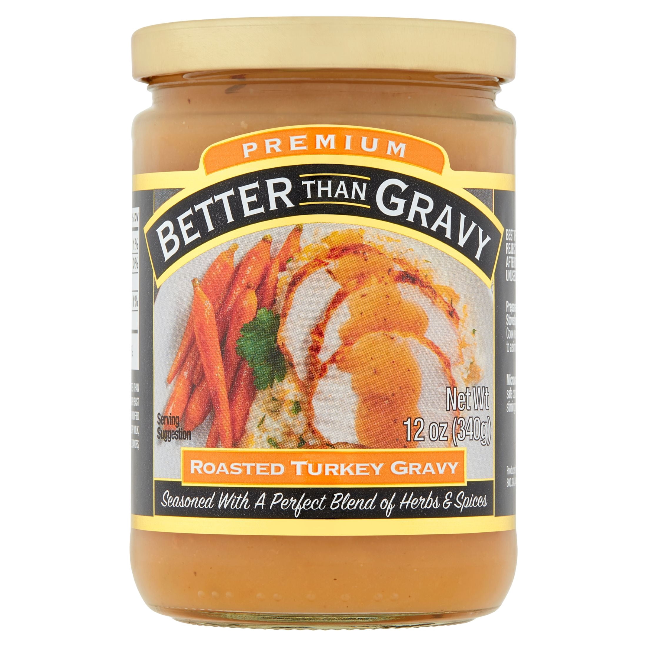 (3 pack) Better Than Gravy, Premium Roasted Turkey Gravy, Shelf-Stable, 12 oz Jar