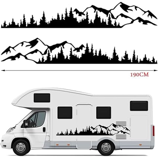 2 Pack Vinyl Car Stickers, Vinyl Stickers and Decals for Cars, SUVs, RVs, Trailers