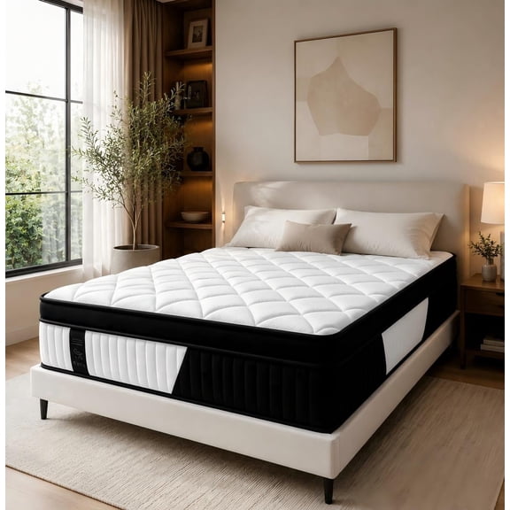 VIPNOW 14 Inch Queen Mattress in a Box, Memory Foam, Medium Firm