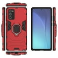 thumbnail image 3 of Dteck Case For Samsung Galaxy Note 20 (6.7 inches),Shockproof Rugged Rubber Ring Holder Case Hybrid Hard PC Back Protective Kickstand Cover,Red, 3 of 5