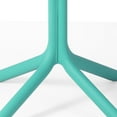 thumbnail image 3 of WestinTrends Playa 31.5" Round Plastic Outdoor Patio Dining Table for 4, Turquoise, 3 of 14