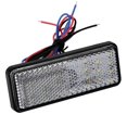 thumbnail image 1 of Universal Motorcycle Scooter Moped Rectangle LED Reflector Tail Brake Light Stop Lamp White, 1 of 3