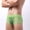 Green, variant on HUPOM Mens Underwear Boxer Briefs Male Thongs Medium waist Elastic Waist Solid Boxer Briefs Green L