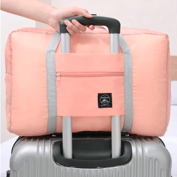 Djiypn Travel Duffel Bag Sports Gym Bag Folding Organizer Bag Sport Duffel Bag With Trolley Sleeve