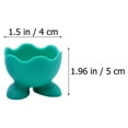 thumbnail image 2 of 12Pcs Silicone Egg Cups Kitchen Gadget Egg Cooker Cups Stands (Random Color), 2 of 4