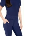 thumbnail image 2 of Ultra Stretch Womens Jogger Scrub Set (True Navy Blue, Large), 2 of 7