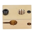 thumbnail image 2 of 3D Printer Heating Block, Practical Precise Size High Strength Brass Printer Hotend Heat Block  For Replacement Brass,Nickel Plated Brass, 2 of 8