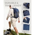 thumbnail image 4 of Small 20L Hiking Daypack with Phone Pocket, Hydration Bladder Holder, Breathable Backpanel, and 5 Pockets in Blue, 4 of 7