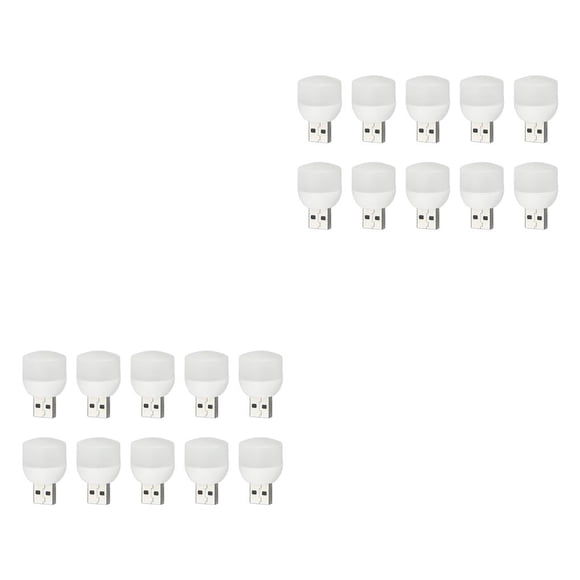Injueey Libro luces USB LED estudio DIY 360 grados portátil hogar dormitorio sala de estar plástico ordenador móvil iluminación para fiesta 10 piezas de luz cálida 2piezas Injueey CBP285016