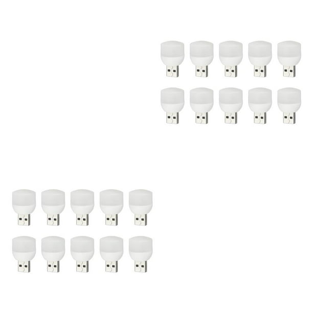 Luces USB LED Naiovety 10 piezas luz cálida 360 grados