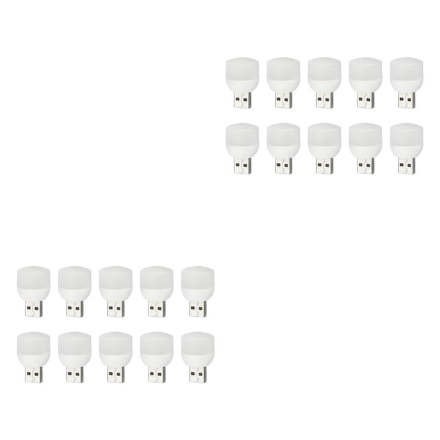 Billuyoard Libro luces USB LED estudio DIY 360 grados portátil hogar dormitorio sala de estar plástico ordenador móvil iluminación para fiesta 10 piezas de luz cálida 2piezas Billuyoard CBP285016