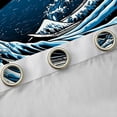 thumbnail image 4 of Castle Fairy Waves Blackout Curtains Set of 2 (52x84 Each),Mount Fuji Window Curtains, 4 of 6