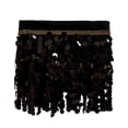 thumbnail image 4 of EDFBUYKRS Female Skirts Maxi Skirt Plus Size 4Xl Sequin Fringe Layered Wrap Skirt for Belly Dance Performance and Latin Practice with Elastic Waistband and Side Slit, 4 of 4