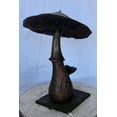 thumbnail image 5 of Leaning mushroom bronze statue fountain -  Size: 18"L x 17"W x 24"H., 5 of 11