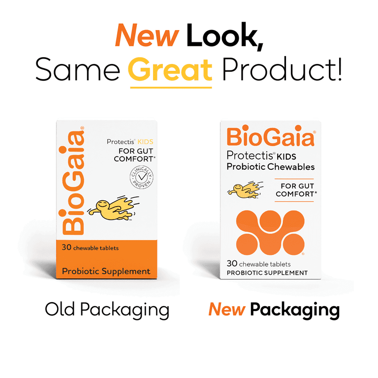 BioGaia Child Health プロバイオティクス 30粒 5個セット BioGaia Probiotic Digestive Support Chewable Tablets, 30 Count Box