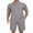 02-Dark Gray, variant on Mens Pajamas Sets Summer Sleepwear Modal Soft Loungewear Short Sleeve and Shorts 2 PCS PJ Sets Khaki XL