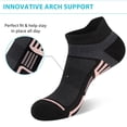 thumbnail image 7 of LOOIKOOS 12 Pairs Women Ankle Socks,Lightweight Low Cut Socks for Women Ankle Athletic Sports Running Short Casual Socks White Black with Tab, 7 of 7