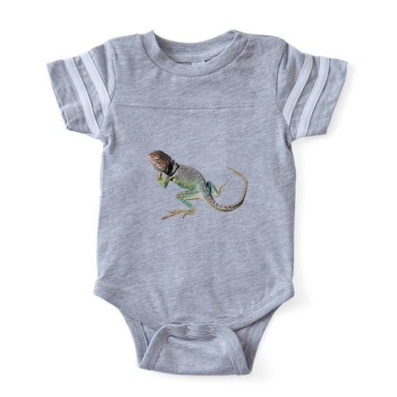 CafePress - FIN Collared Lizard... - Cute Infant Baby Football Bodysuit