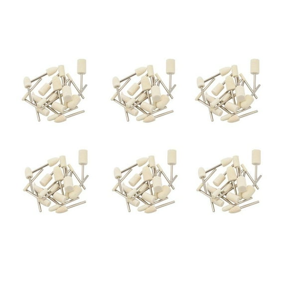 120Pcs Fieltro de Lana Montada Mandril Pulido Pulido Muelas Bits Grinder Cabeza del Reloj de La Joyería Polaca Rotary Herramienta de Los Accesorios - 1/8 Pulg de La Caña