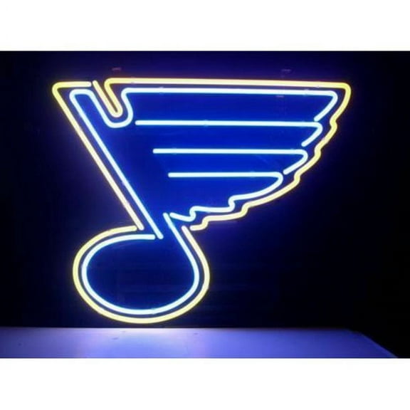 Queen Sense 17"x14" For St Louis's Sports Team Blues Neon Sign Man Cave Handmade Neon Light 117SLBL