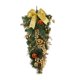 thumbnail image 2 of Corona colgante de puerta de al revés de Navidad, lazos exquisitos para festivales, decoración navideña, corona navideña para ventanas de Amarillo, 2 of 8