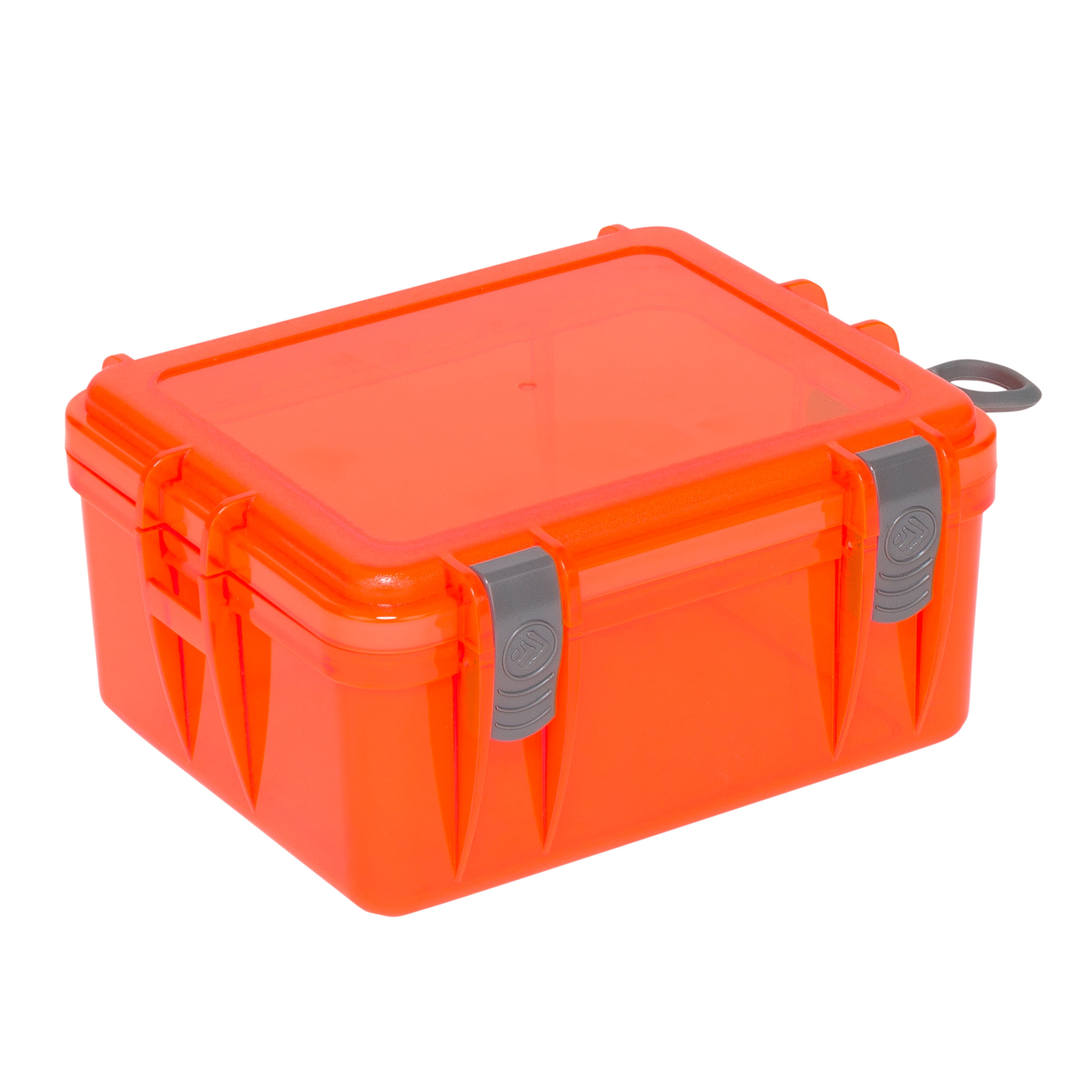 Outdoor Products Large Watertight Case Dry Box, Orange, 8 x 6.75 x 3.5  Polycarbonate