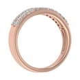 thumbnail image 2 of 1/2 Carat Baguette and Round Shape Diamond Wedding Band Ring in 14K Rose Gold (Ring Size 6.5), 2 of 6