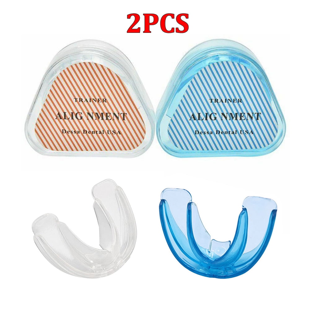Mouth Guard for Teeth Grinding,2Pcs Orthodontic Braces Teeth Grinding Night Guard for Adults and Children from 12 Years,By TWSOUL
