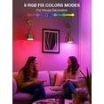 thumbnail image 3 of NIORSUN Battery Operated Wall Sconce Set of 2, Gold & Black Wireless Rechargeable Wall Lights with 5200mAh Dimmable Detachable Bulbs and Remote, 9 Colors Sconces Wall Decor for Bedroom Living Room, 3 of 10
