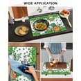 thumbnail image 5 of Large Induction Cooktop Protector Mat St. Patrick's Day Stove Top Covers for Electric Stove, Spring Green Gnomes Leaves Clovers Decorative Stove Burner Cover Mats, Glass Top Stove Cover, 5 of 7