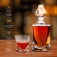 thumbnail image 2 of Vasos De Vidrio para Whisky con Decantador WHISKEY TOWN De Cristal Moderno Licorera, 2 of 8